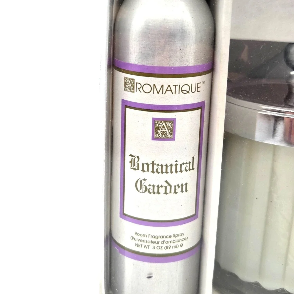 Aromatique Botanical Garden Fragance Candle‎ and Room Spray NEW in Box VINTAGE